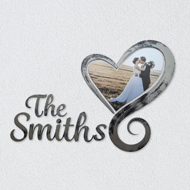 Wedding Heart Wall Decor with Custom Name and Photo - Image 10