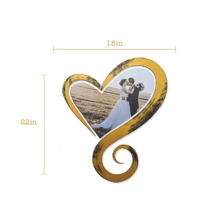 Wedding Heart Wall Decor with Custom Name and Photo - Image 12