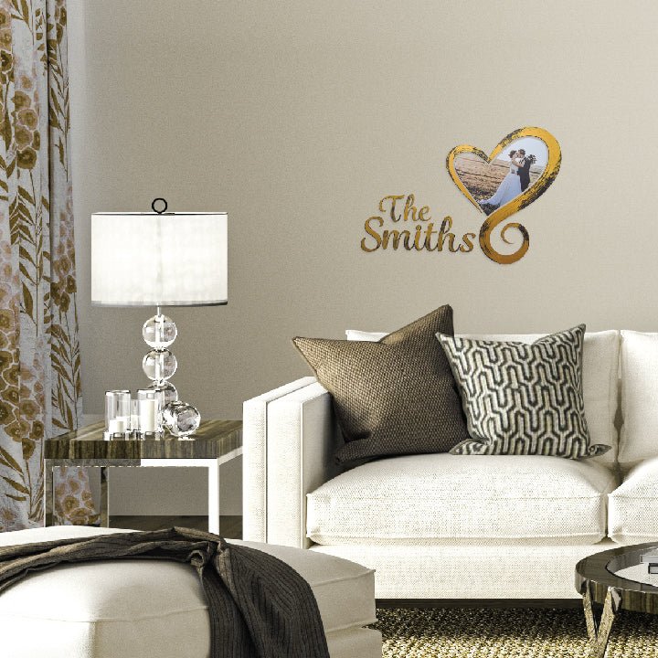 Wedding Heart Wall Decor with Custom Name and Photo - Image 6