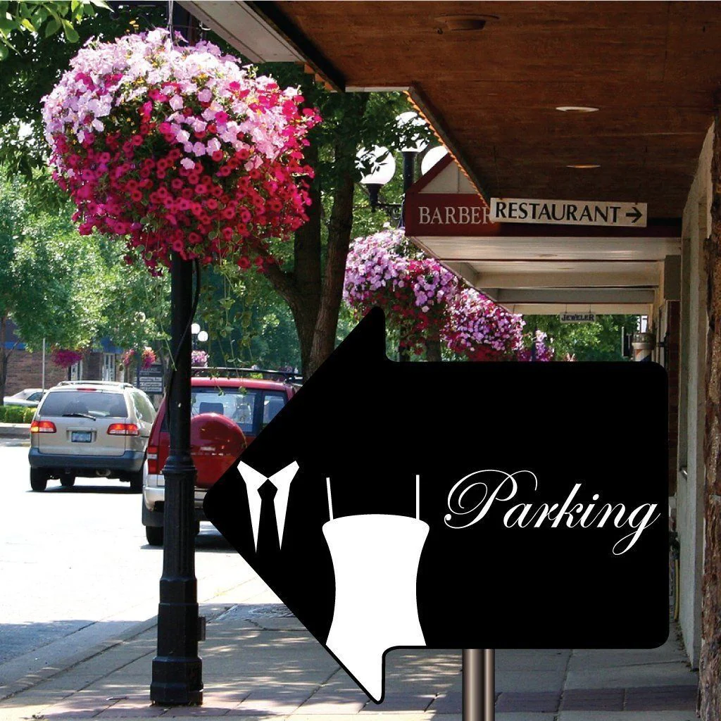 Wedding Parking Wedding Sign Arrow Yard Signs Set of 2