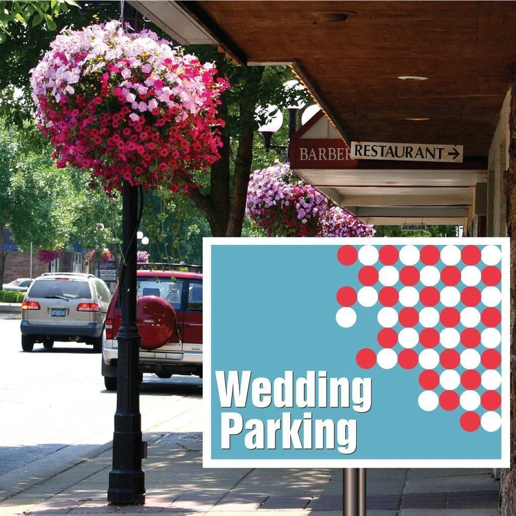 18"x24" Wedding Parking Yard Sign