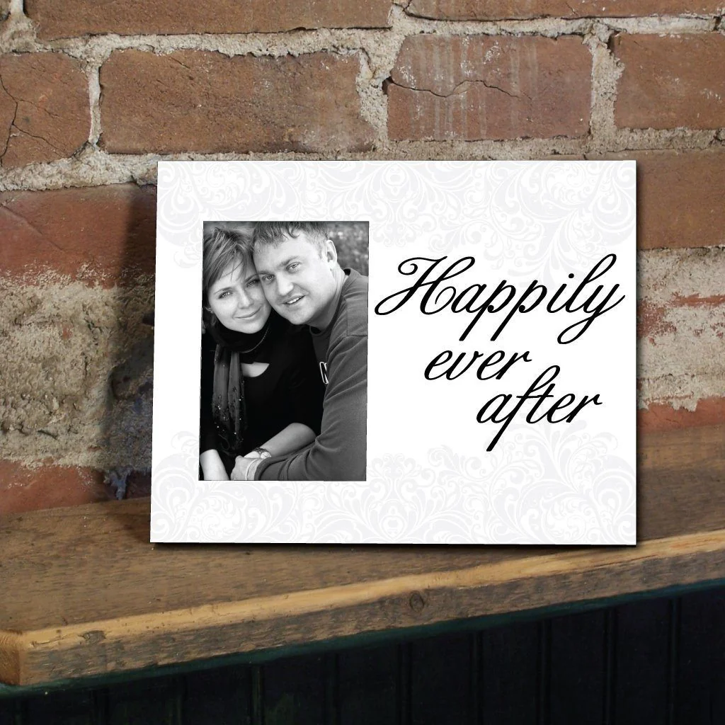 Happily Ever After Wedding Picture Frame