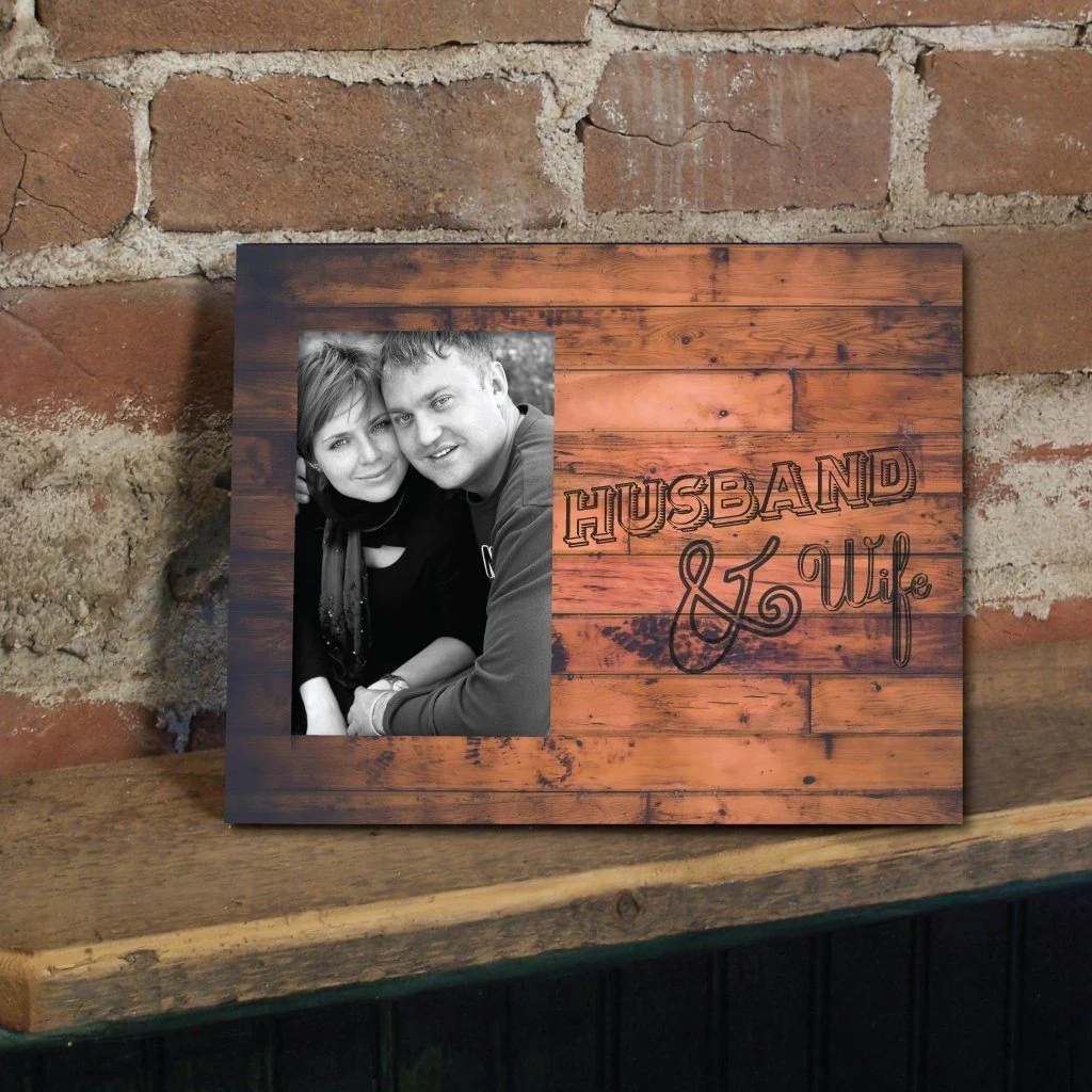 Husband & Wife Wedding Picture Frame