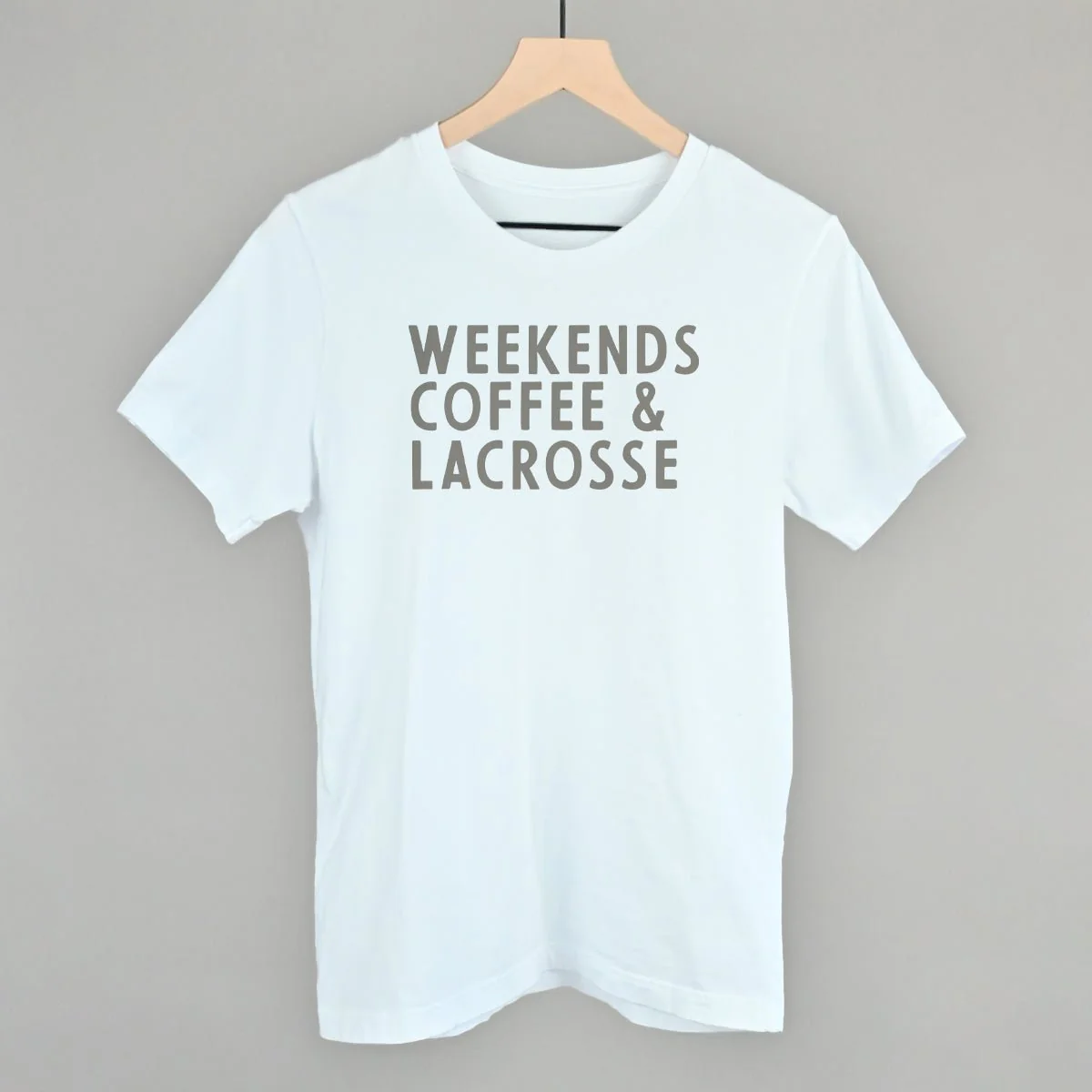 Weekends Coffee & Lacrosse T-shirt - Image 2
