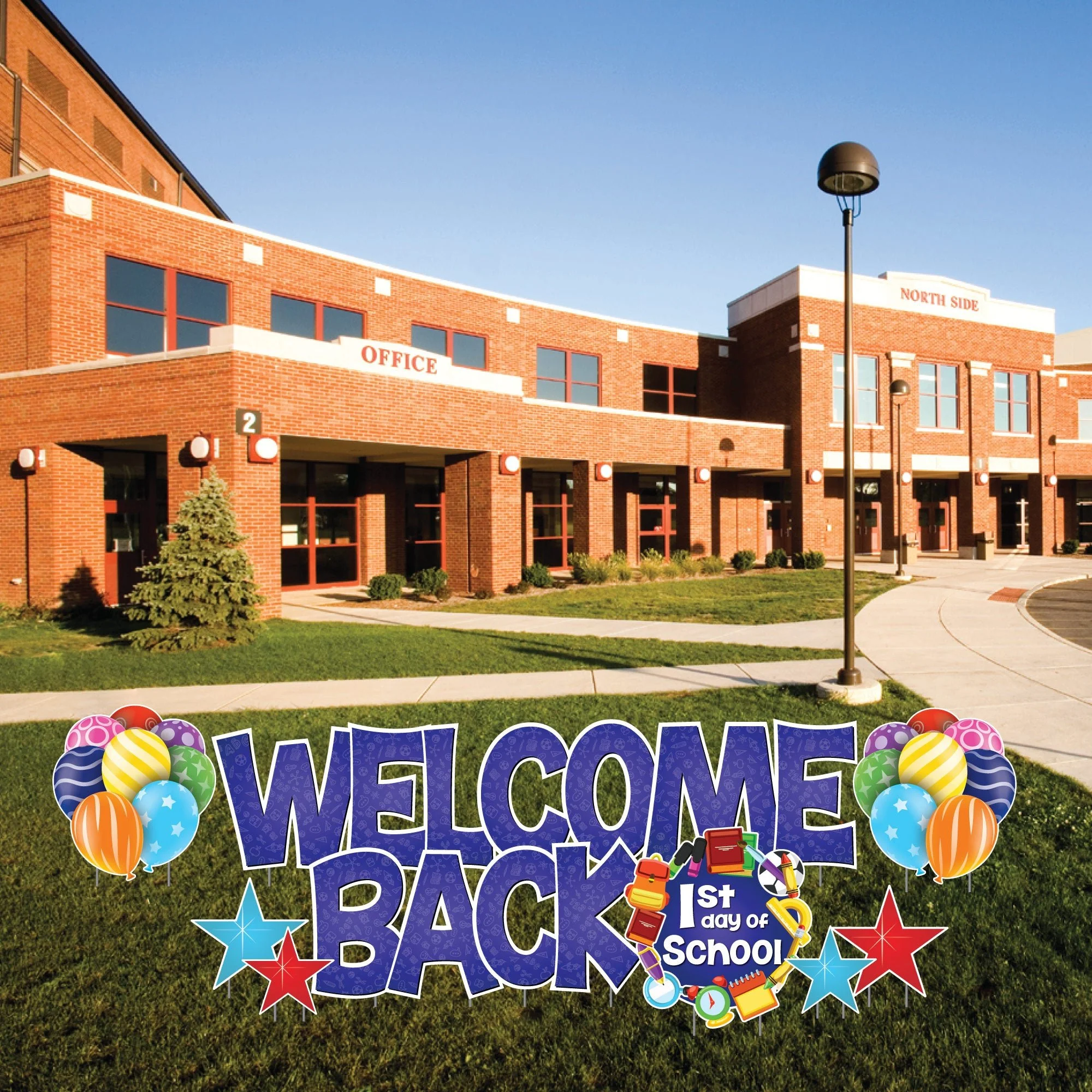 Welcome Back First Day of School Yard Card Signs - 12 pc set - Image 10