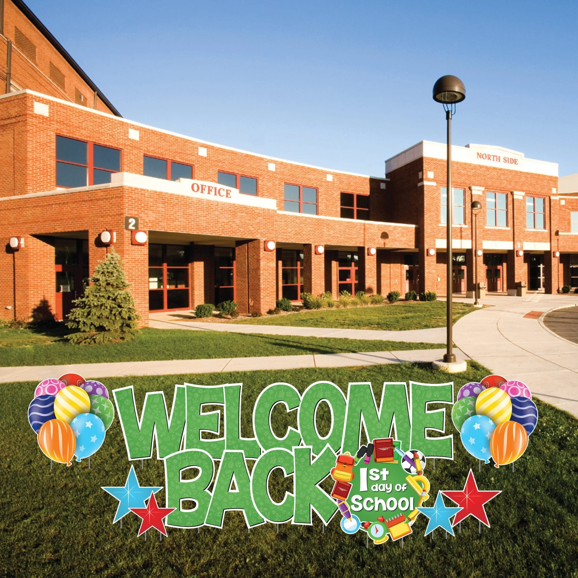 Welcome Back First Day of School Yard Card Signs - 12 pc set - Image 11