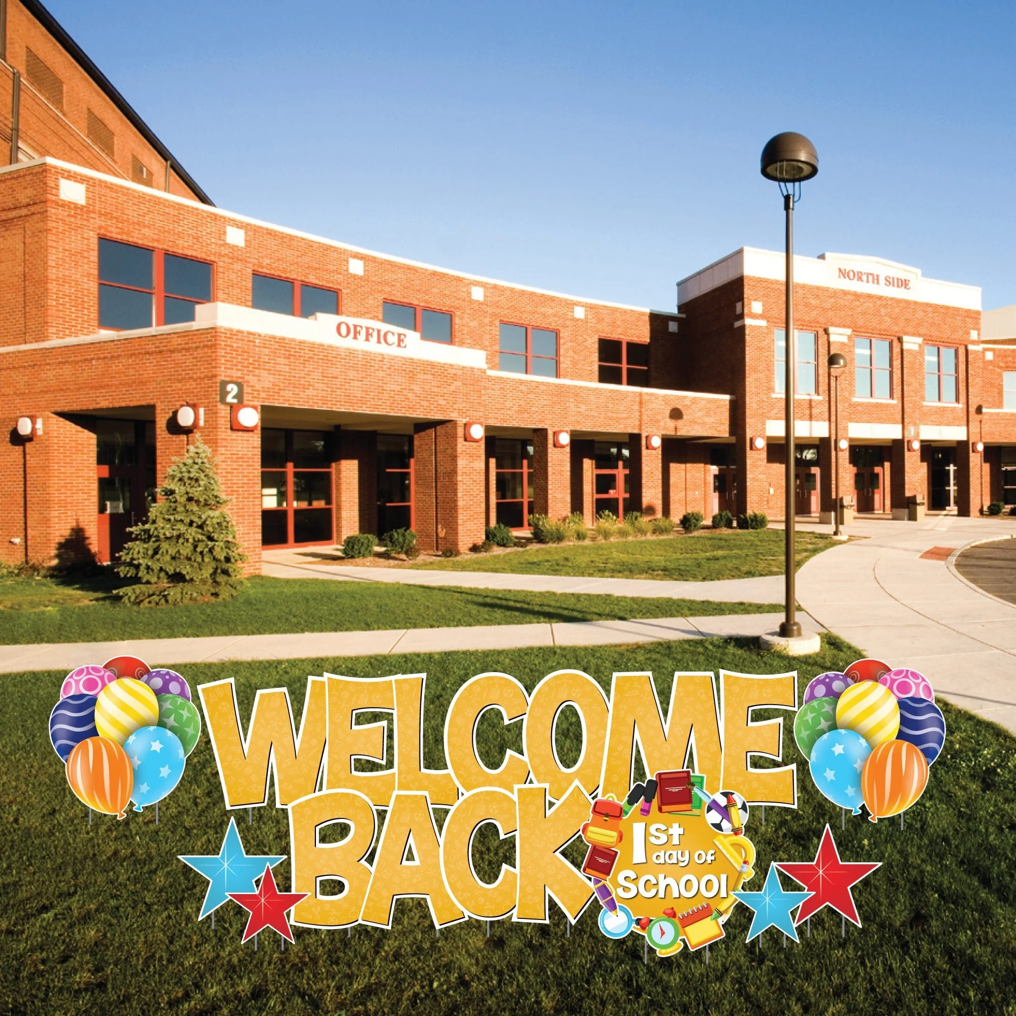 Welcome Back First Day of School Yard Card Signs - 12 pc set - Image 12