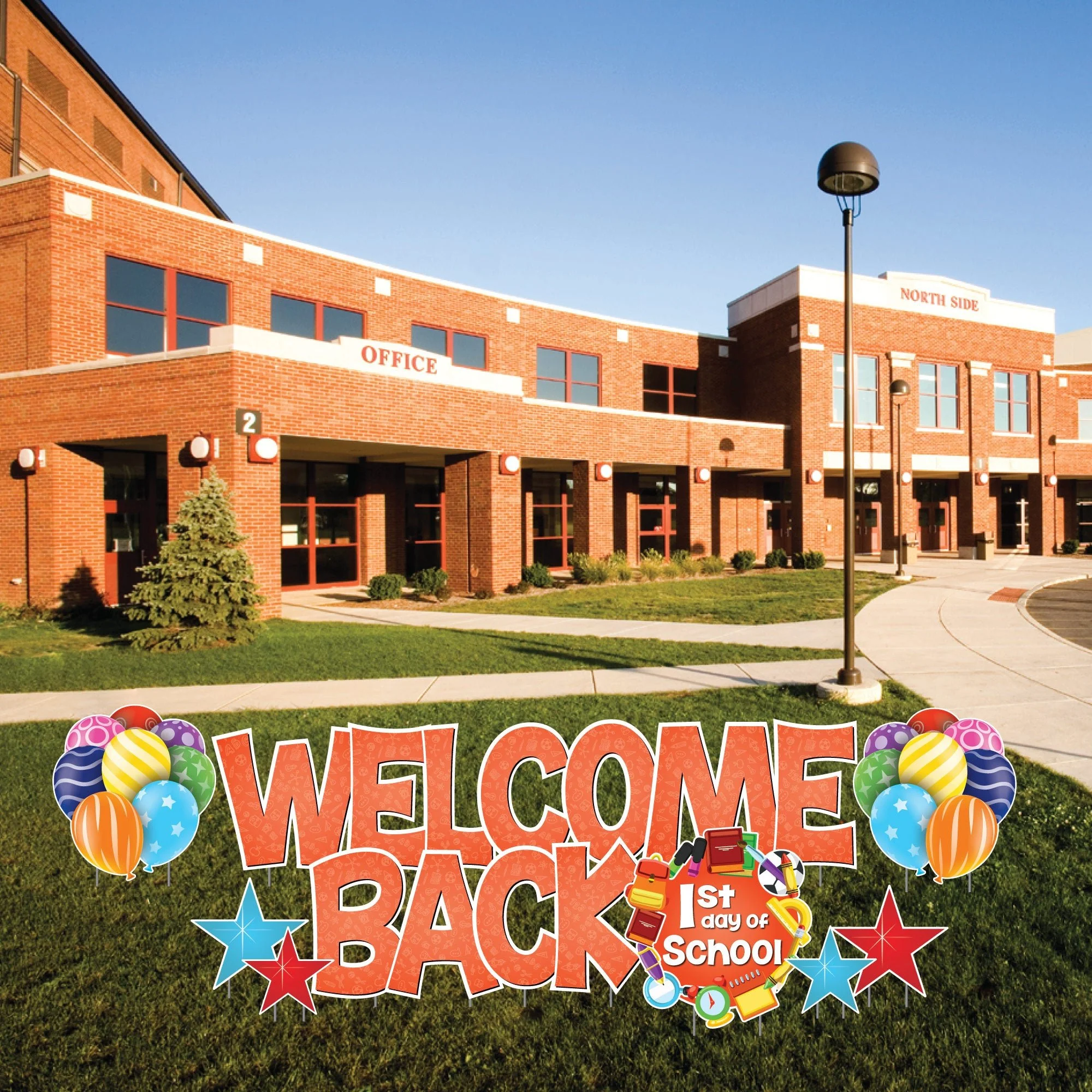 Welcome Back First Day of School Yard Card Signs - 12 pc set - Image 16
