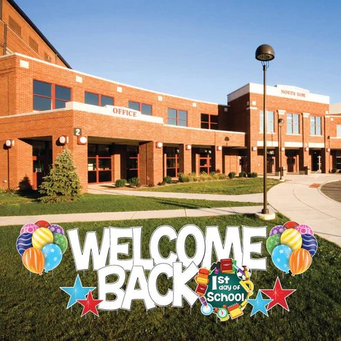 Welcome Back First Day of School Yard Card Signs - 12 pc set - Image 19