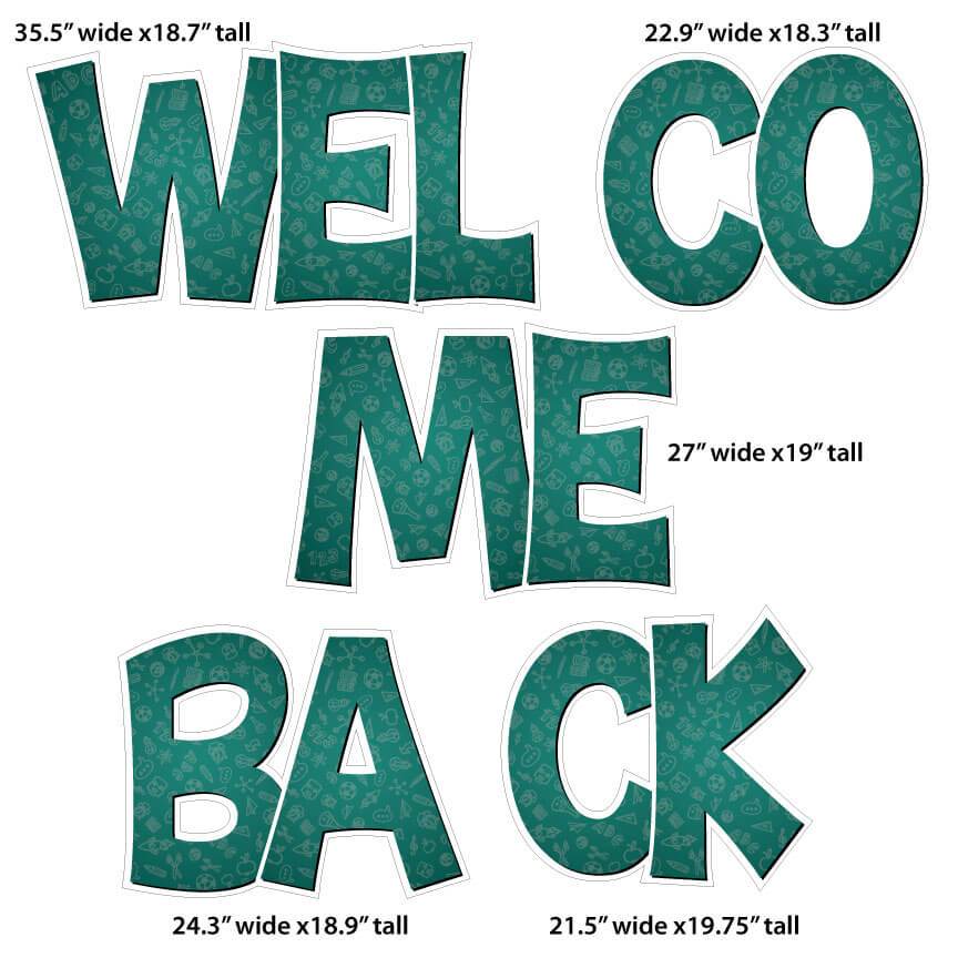 Welcome Back First Day of School Yard Card Signs - 12 pc set - Image 2