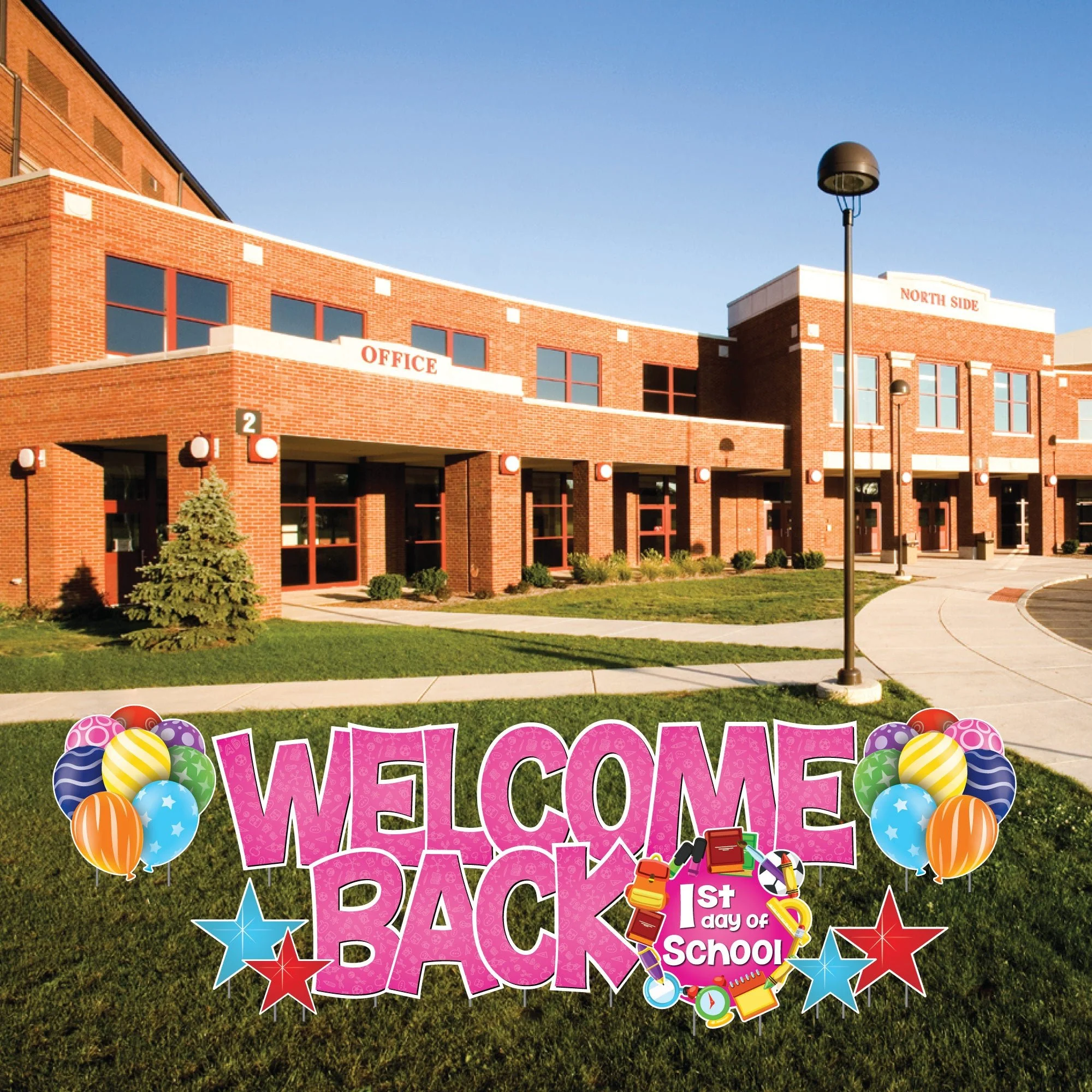 Welcome Back First Day of School Yard Card Signs - 12 pc set - Image 8