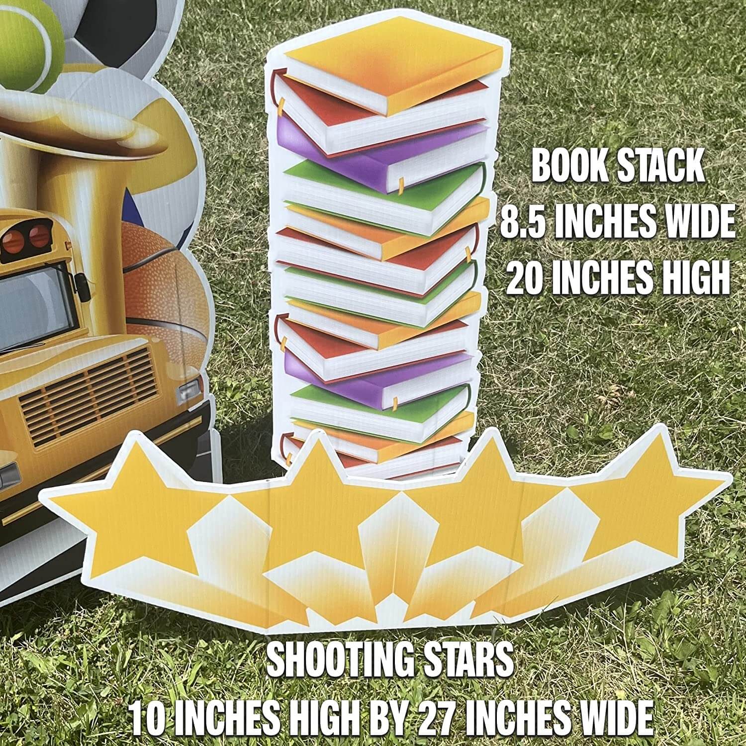 Welcome Back to School Oversized EZ Yard Card w/Selfie Frame 6 piece set - Image 5