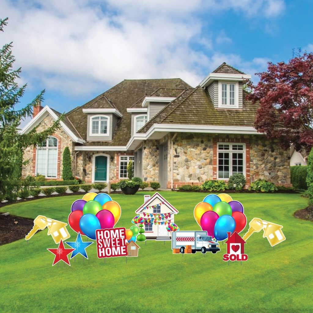 Home Sweet Home Housewarming Yard Card Flair