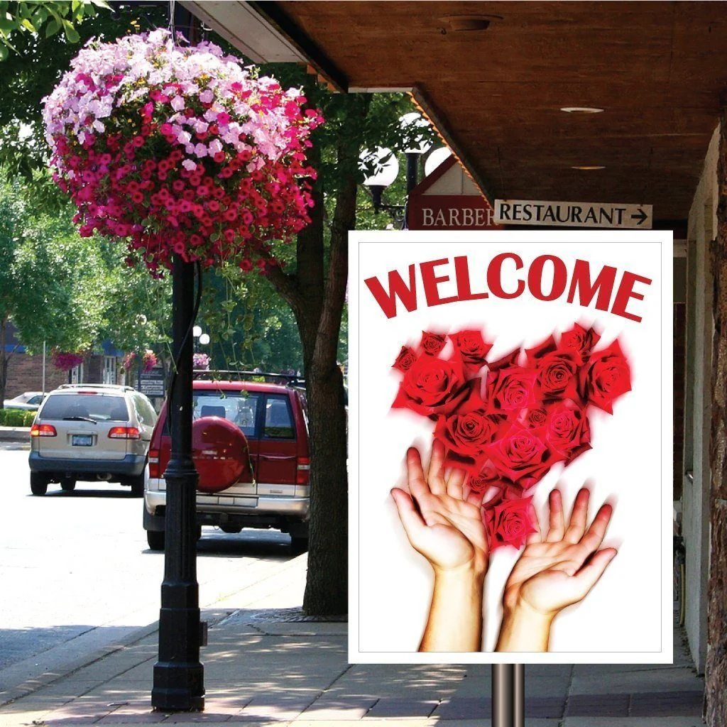 18"x24" Welcome Wedding Yard Sign - Image 4