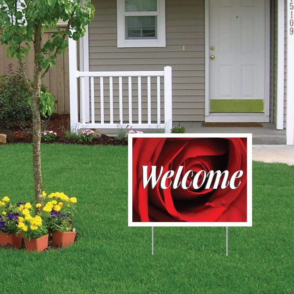 18"x24" Welcome Wedding Yard Sign - Image 5