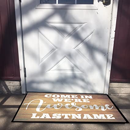We're Awesome Custom Doormat - Image 3