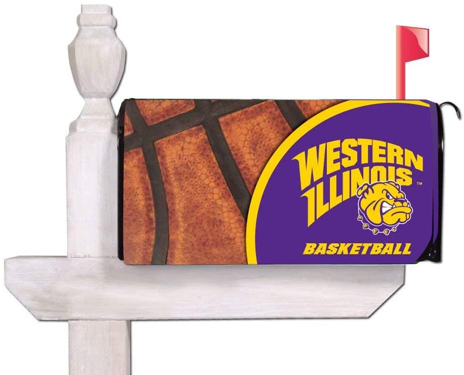 Western Illinois Basketball Magnetic Mailbox Cover - Image 2