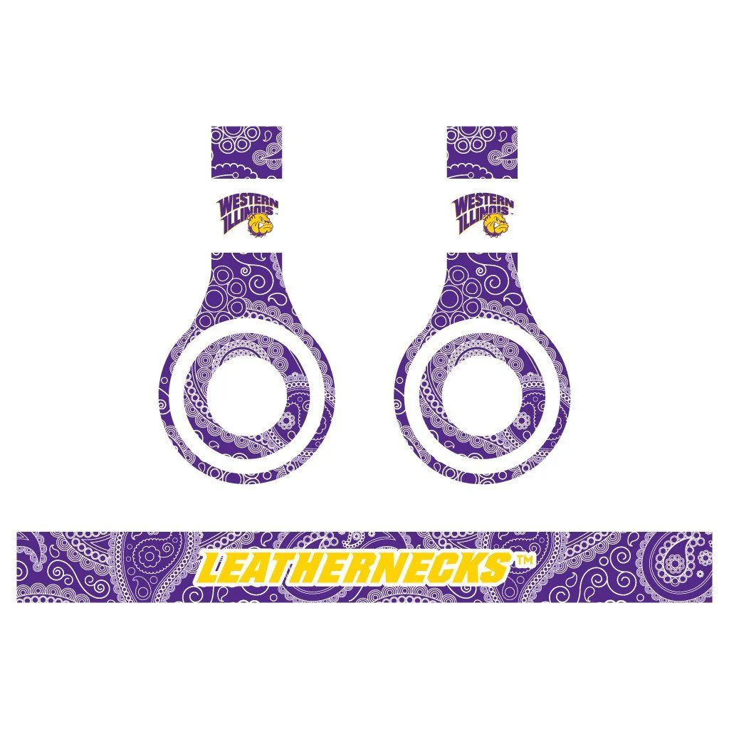 Western Illinois Skins for Beats Solo HD Headphones | Set of 3 - Image 2