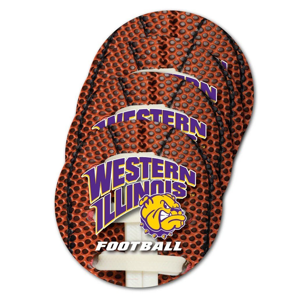 Western Illinois University Football Coaster Set of 4 - Image 2