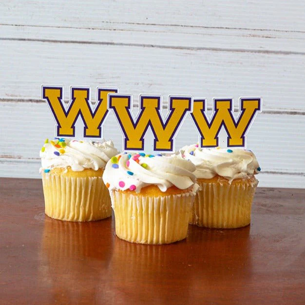 Western Illinois University Cupcake Toppers, Officially Licensed