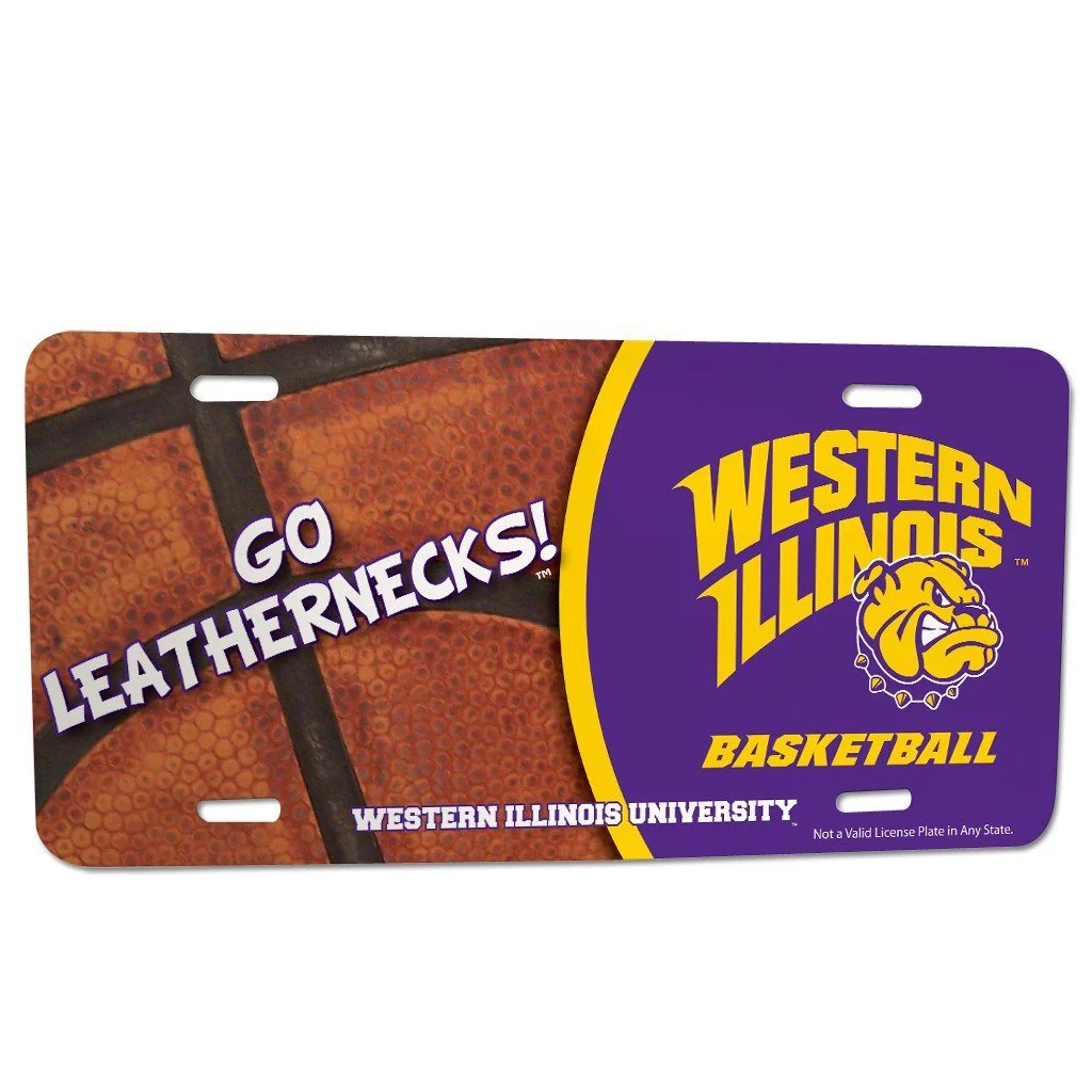 Western Illinois University Basketball License Plate