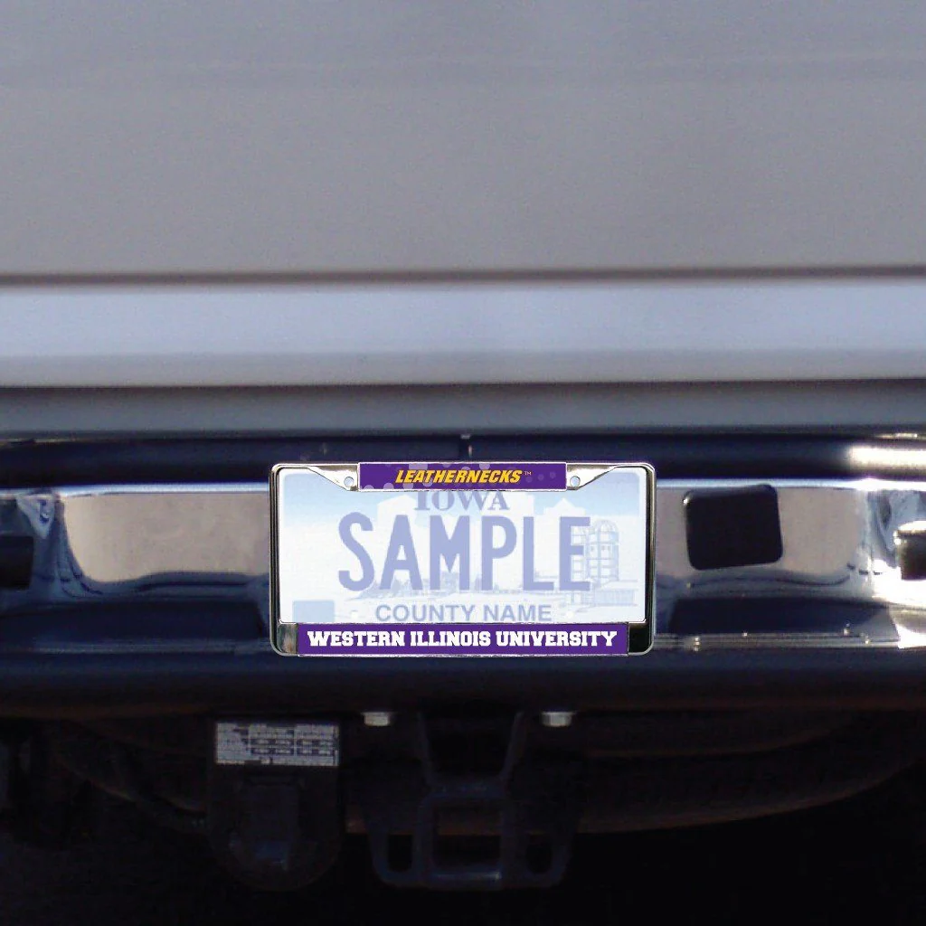 Western Illinois University License Plate Frame - Image 2