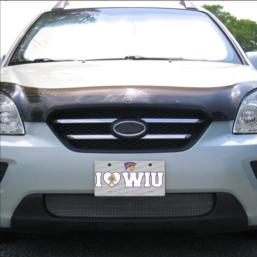 Western Illinois University I Love WIU License Plate - Image 2