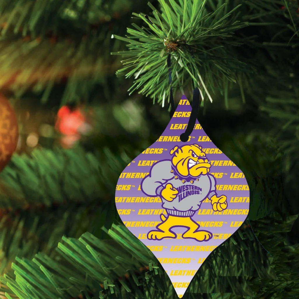 Western Illinois University Ornament Set of 3 Shapes - Image 2