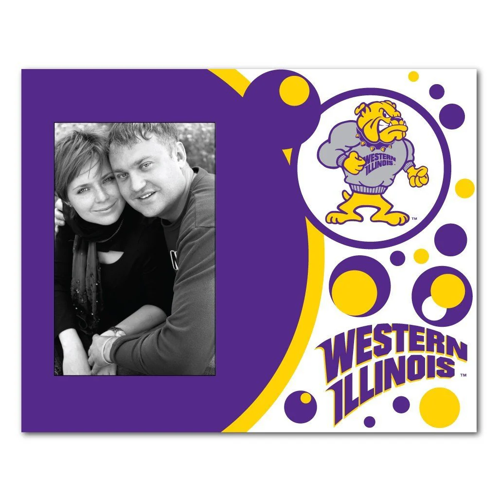 Western Illinois University Circles Design Picture Frame