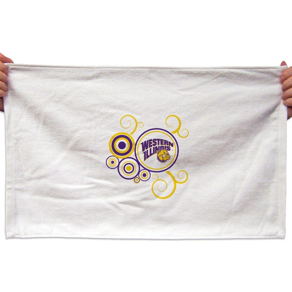 Western Illinois University Swirl Rally Towel Set of 3