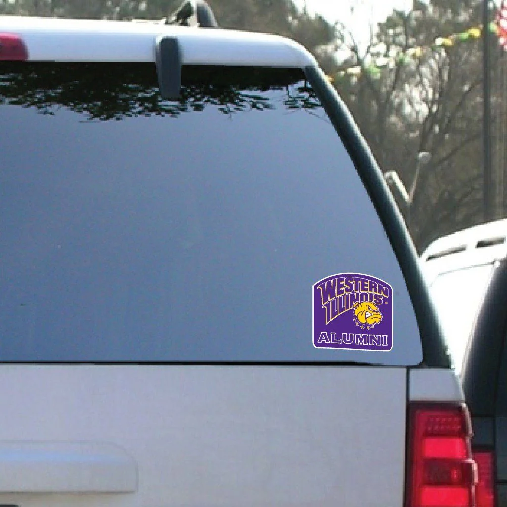 Western Illinois University Alumni Window Decal Set of 2