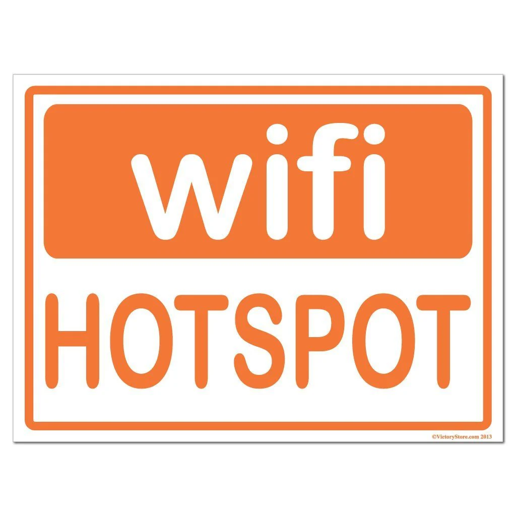 Wifi Hotspot Sign or Sticker - #7 - Image 2