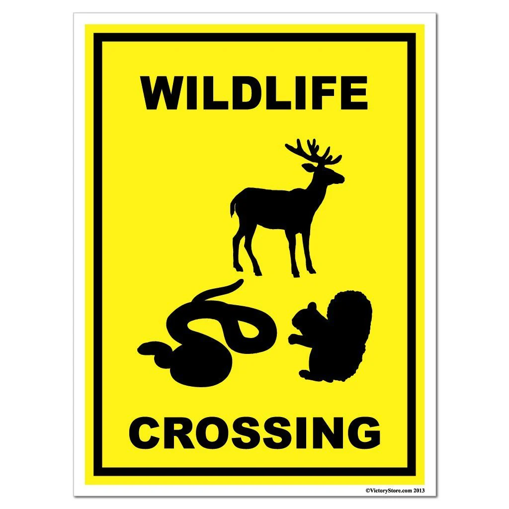 Wildlife Crossing Sign or Sticker - Image 4