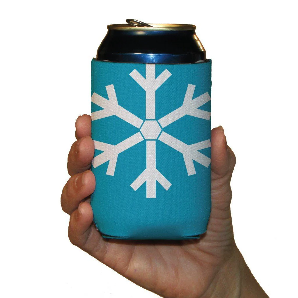 Winter Snowflakes Themed Can Cooler Set - Image 5