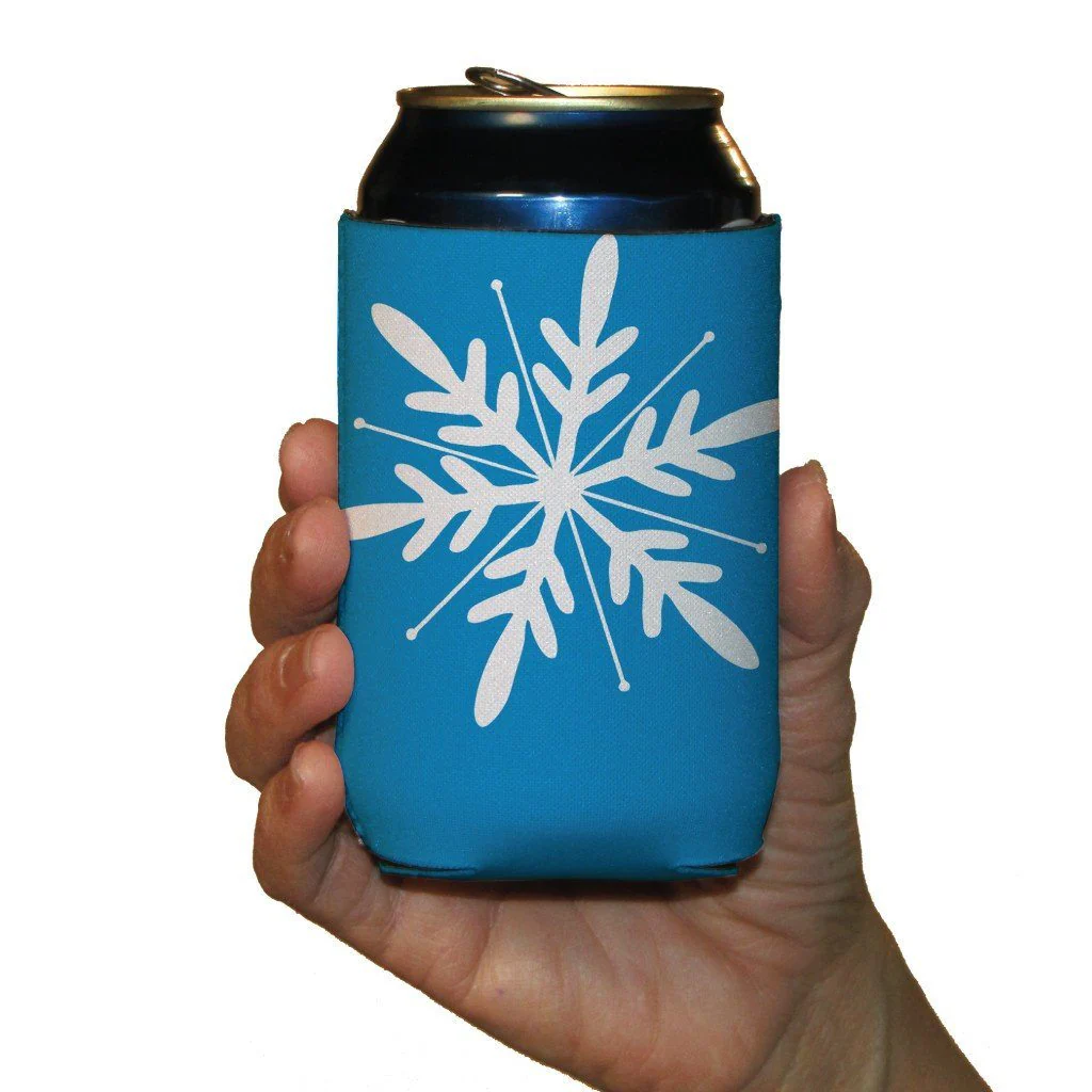 Winter Snowflakes Themed Can Cooler Set - Image 7