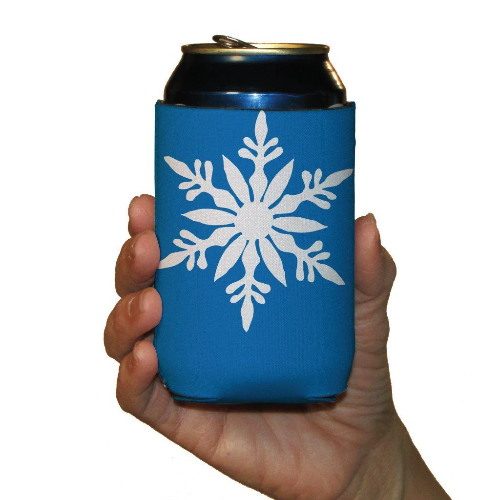 Winter Snowflakes Themed Can Cooler Set - Image 8