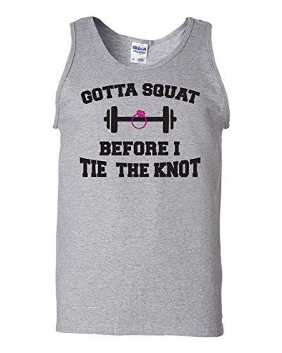 Women's Squat Before I Tie the Knot Wedding Tank Top