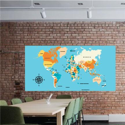 World Map Poster Banner