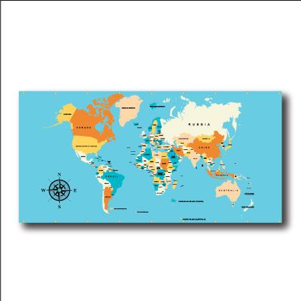 World Map Poster Banner - Image 3