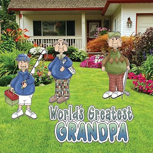 World's Greatest Grandpa Yard Card