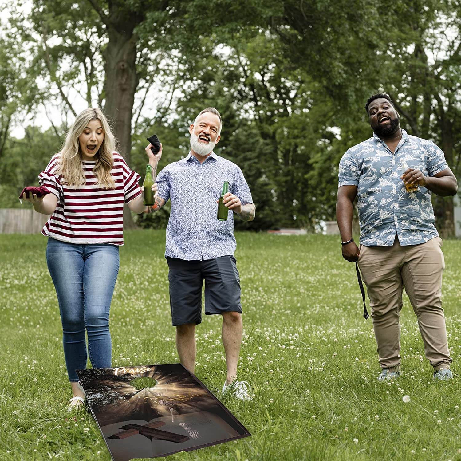 Worship & Praise Christian Church themed Cornhole Game - Image 2
