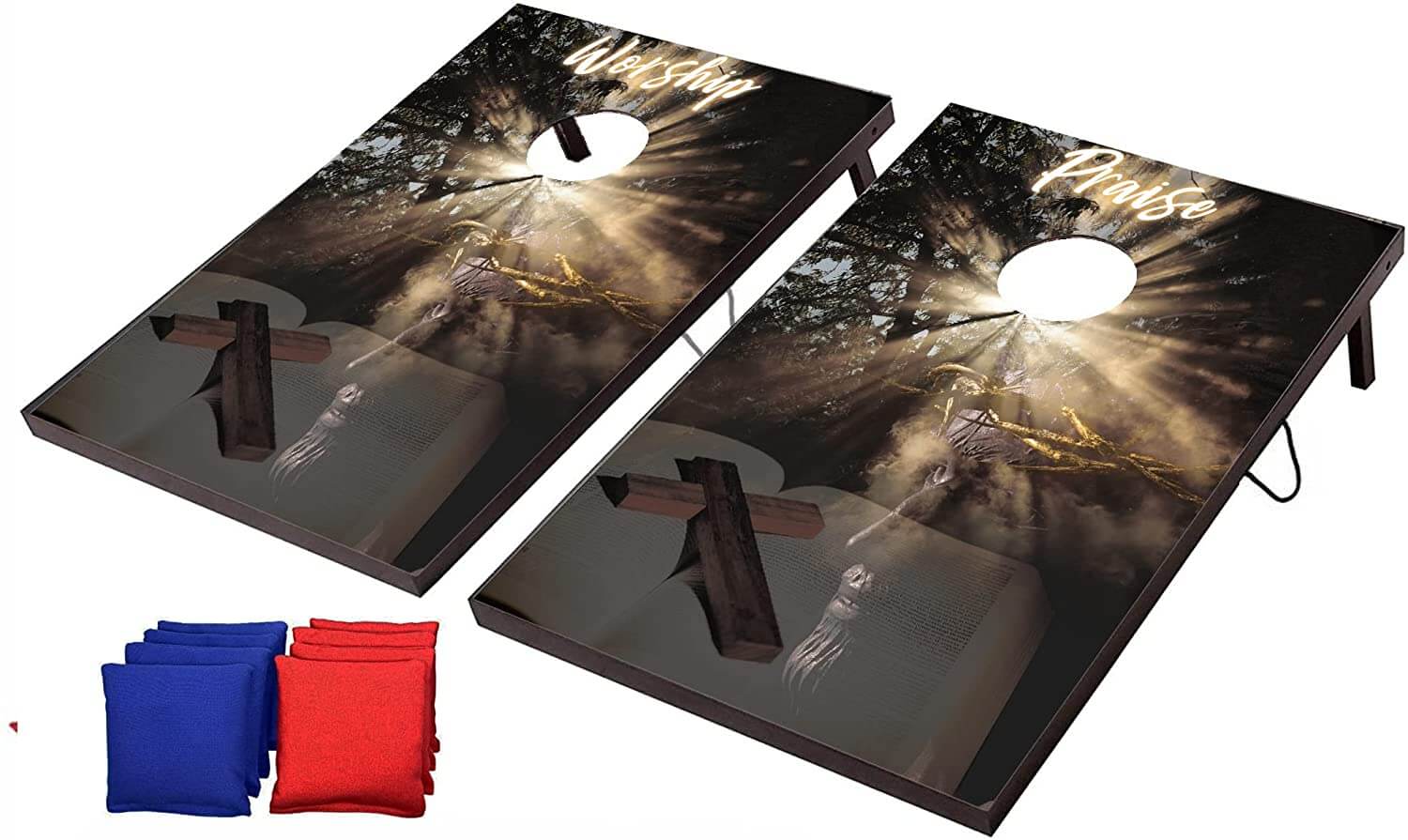 Worship & Praise Christian Church themed Cornhole Game - Image 3