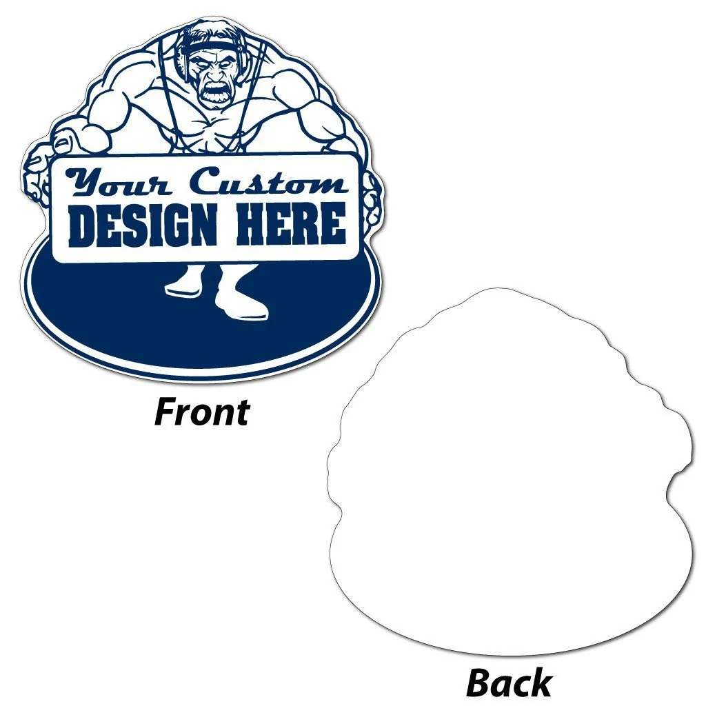 22x22" Wrestler with Banner Shaped Yard Sign - Image 4
