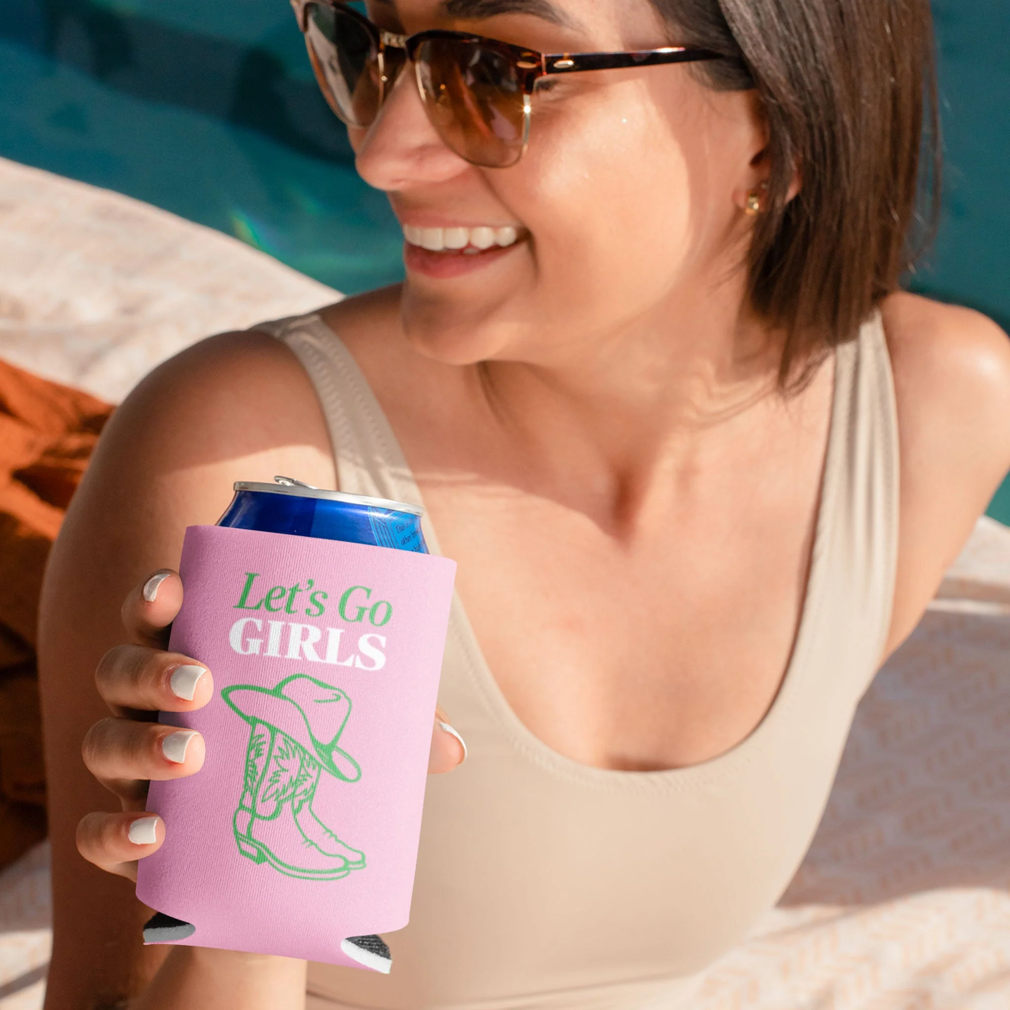 Yeehaw Bachelorette Can Coolers – Let’s Go Girls (6-Pack) - Image 2
