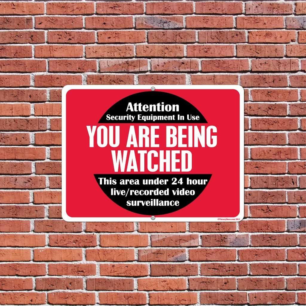 You Are Being Watched Security Surveillance Sign or Sticker