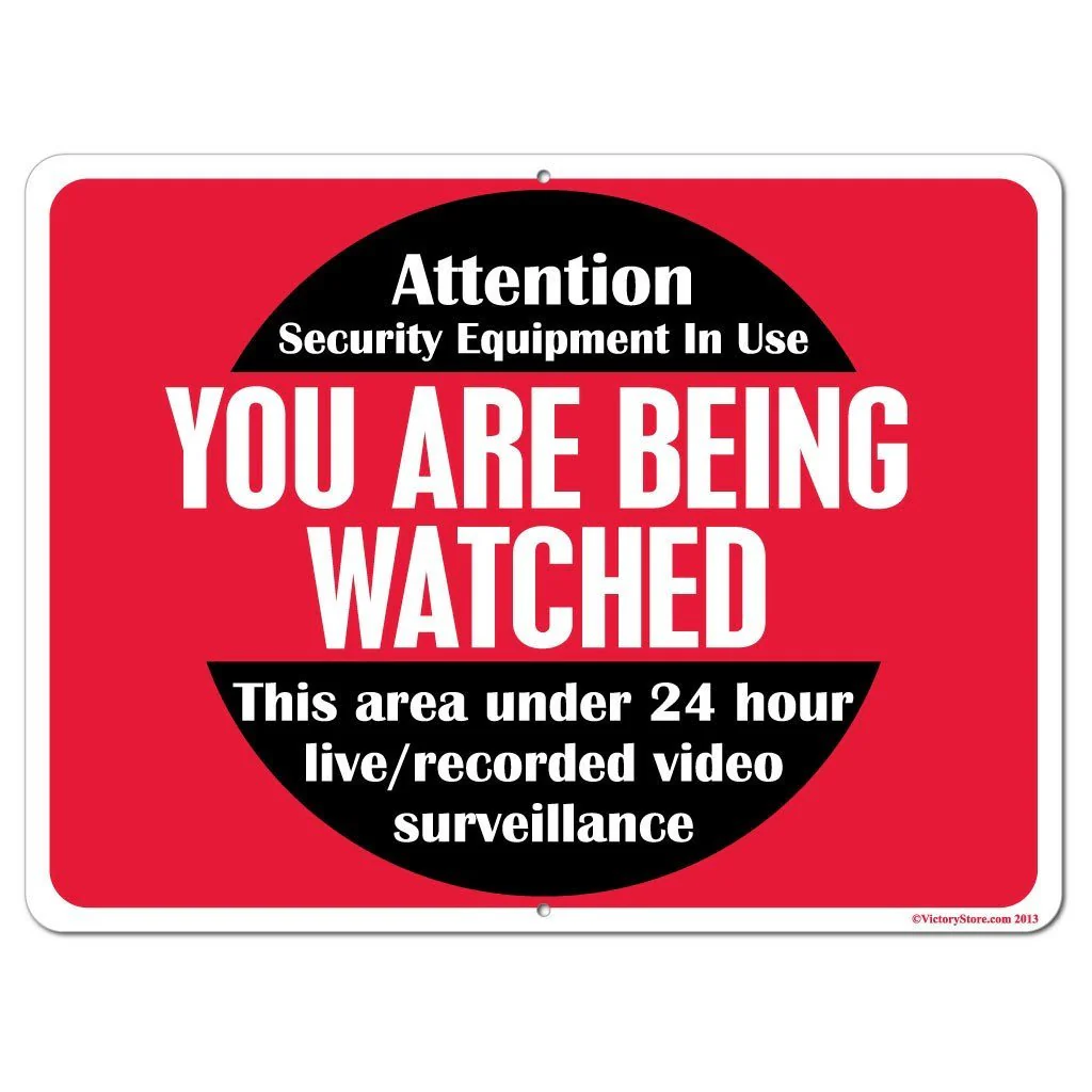 You Are Being Watched Security Surveillance Sign or Sticker - Image 4