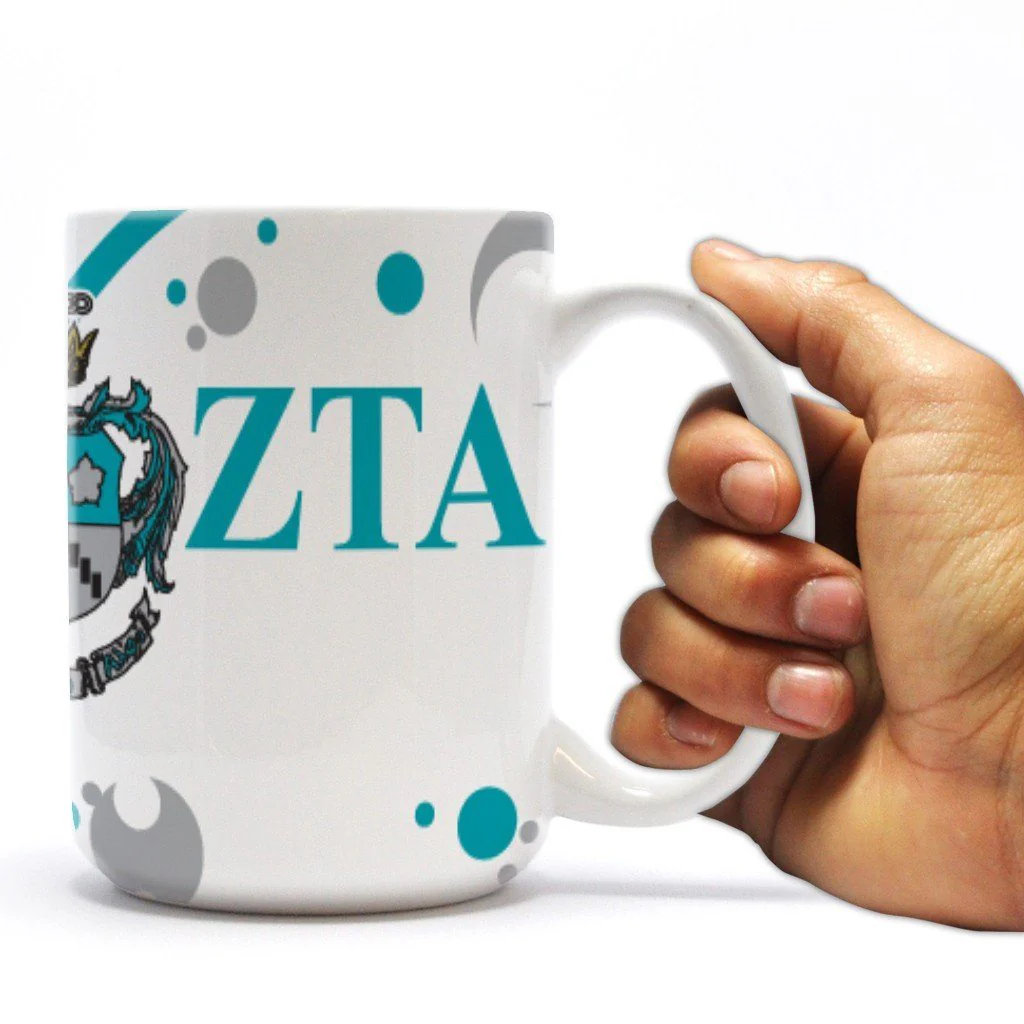 Zeta Tau Alpha 15oz Bubbles Coffee Mug