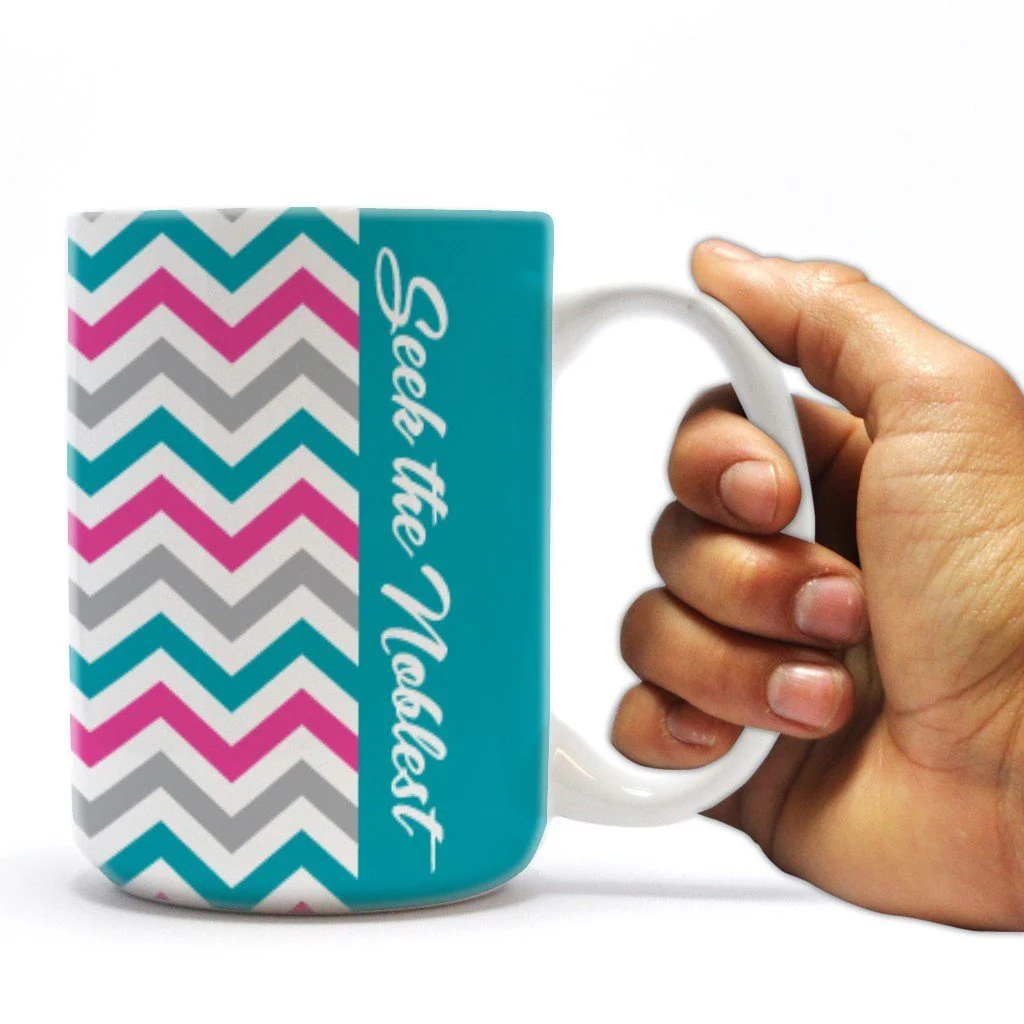 Zeta Tau Alpha 15oz Chevron Coffee Mug - Image 2
