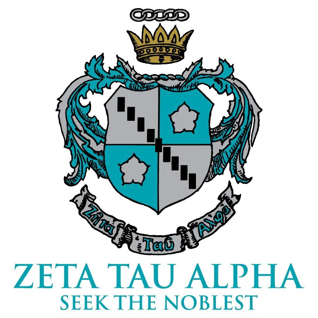 Zeta Tau Alpha Canvas Tote Bag - Crest Design - Image 2