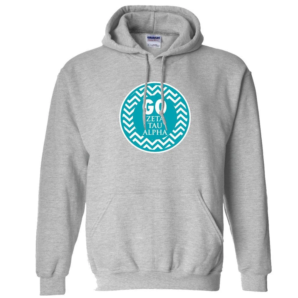 Go Zeta Tau Alpha Hooded Sweatshirt - Image 2